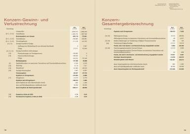 Konzern-Gewinn- und Verlustrechnung, Gesamtergebnis