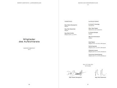 Semper Constantia Geschäftsbericht 2014 - Mitglieder des Aufsichtsrates