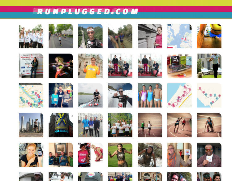 (WEB) Runplugged Bildermashup - http://runplugged.com/mashup