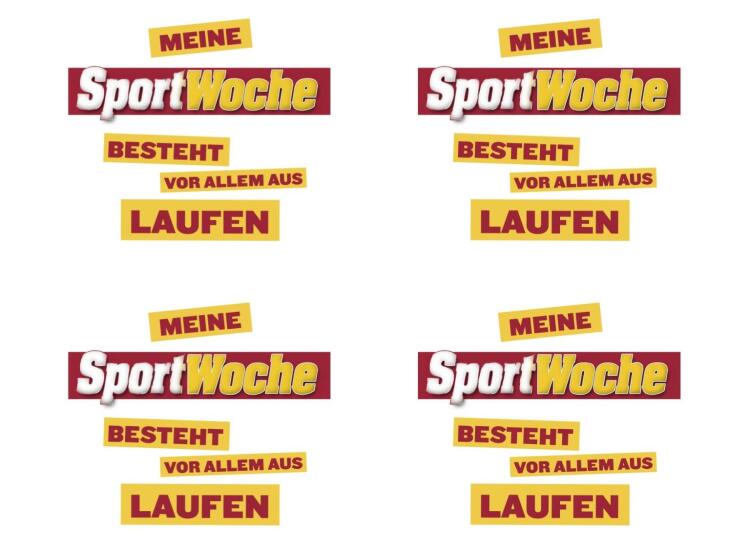 Meine Sportwoche besteht vor allem aus Laufen